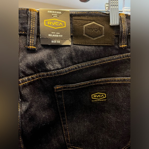 RVCA Americana Day Shift Relaxed Fit Denim Jeans 32 - Picture 13 of 16